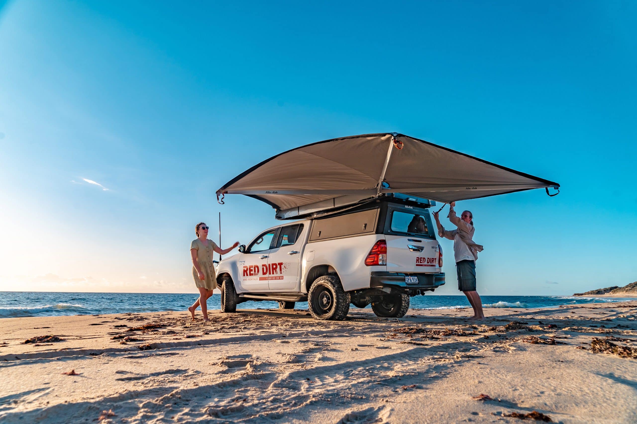 Red Dirt 4WD with Roof Top Tent Red Dirt Rentals