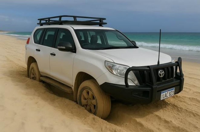 Reliable 4WD vehicle for beach and outdoor adventures. Perfect for exploring remote areas of Australia’s Red Dirt.
